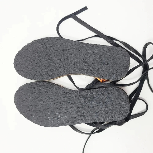 New Free People Black Rope Gladiator Tie Sandals 37 - Picture 5 of 5